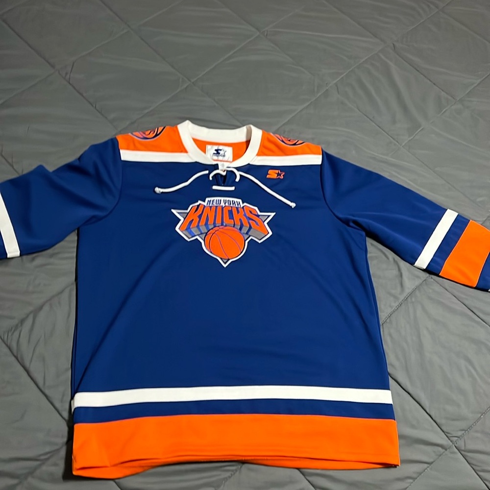 Vintage STARTER NY Knicks Hockey Jersey!